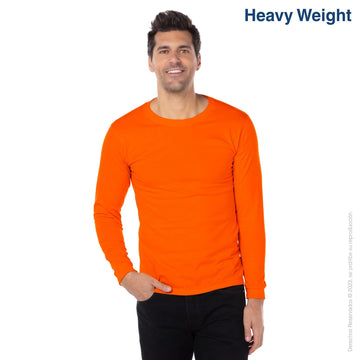 Custom Men’s Heavy Weight Crew Neck Long Sleeve T Shirt