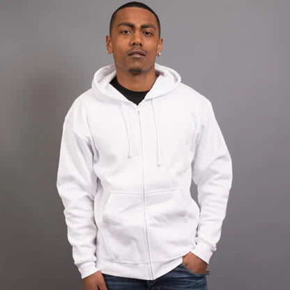 Adult’s Unisex Full Zip Hooded Sweatshirt With Kangaroo Pocket