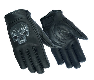 DS47 Reflective Skull Short Glove