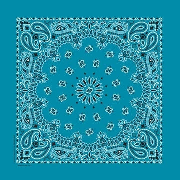 NT4412 Bandana Paisley Turquoise