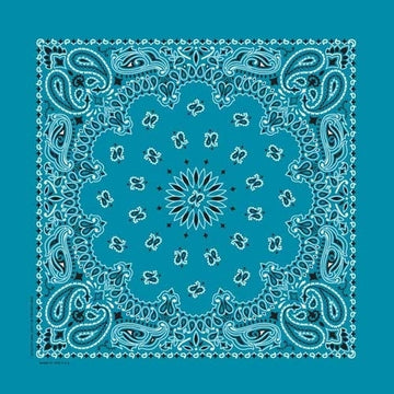 NT4412 Bandana Paisley Turquoise