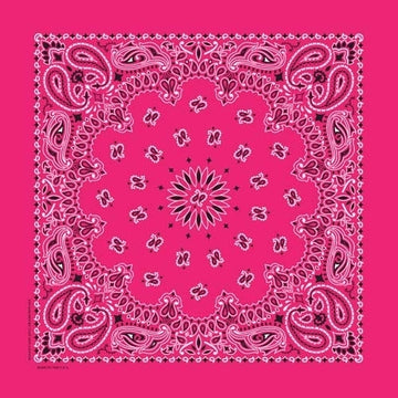 NT4413 Bandana Paisley Hot Pink