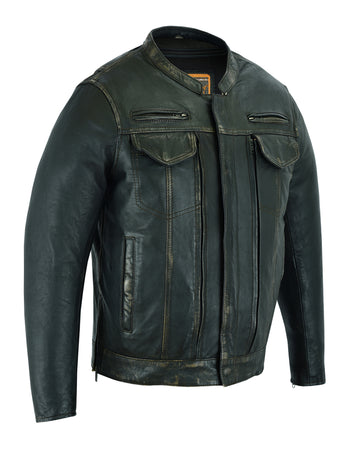 DS790 Men's Modern Utility Style Jacket in Lightweight Drum Dyed Dist