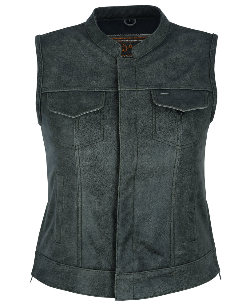 DS229 Women's Premium Single Back Panel Concealment Vest - GRAY