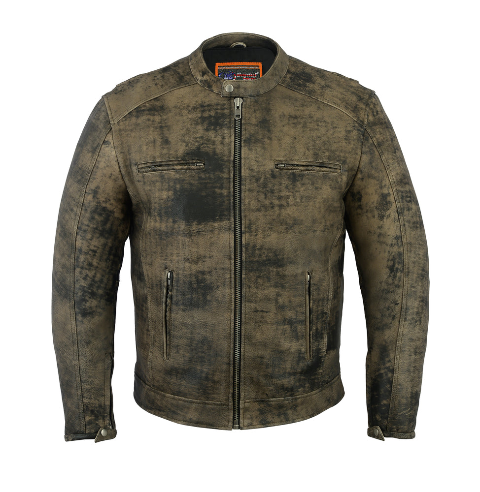 DS736 Men's Antique Brown Cruiser Jacket