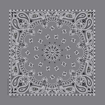 BD2505 Bandana Paisley Charcoal