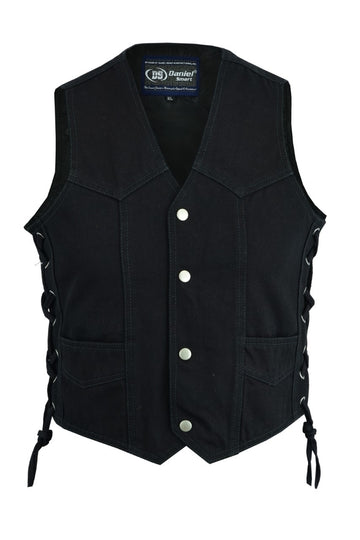 DM9726 Kid's Denim Side Lace Vest