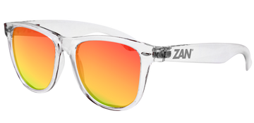 EZMT04 Minty Clear Frame, Smoked Crimson Mirrored lens