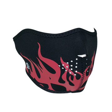 WNFM229RH ZANÂ® Half Mask- Neoprene- Red Flames