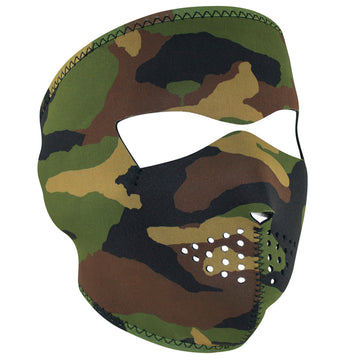 WNFM118 ZANÂ® Full Mask- Neoprene- Woodland Camo