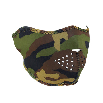 WNFM118H ZANÂ® Half Mask- Neoprene- Woodland Camo