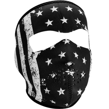 WNFM091 ZANÂ® Full Mask- Neoprene- Black and White Vintage Flag