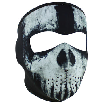 WNFM409 ZANÂ® Full Mask- Neoprene- Skull Ghost