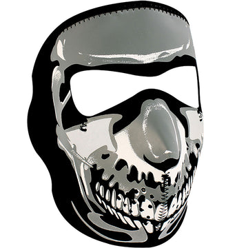 WNFM023 ZANÂ® Full Mask- Neoprene- Chrome Skull