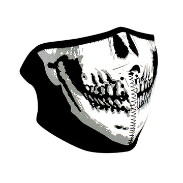 WNFM002H ZANÂ® Half Mask- Neoprene- Skull Face