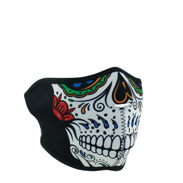 WNFM413H ZANÂ® Half Mask- Neoprene- Muerte Skull