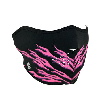 WNFM054H ZANÂ® Half Mask- Neoprene- Pink Flames