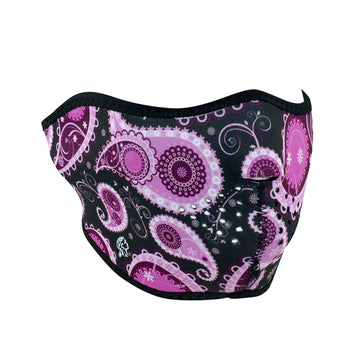 WNFM162H ZANÂ® Half Mask- Neoprene- Purple Paisley