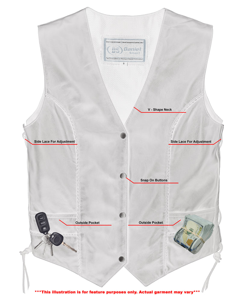 DS223 Women's Ultra-Thin Braided Vest