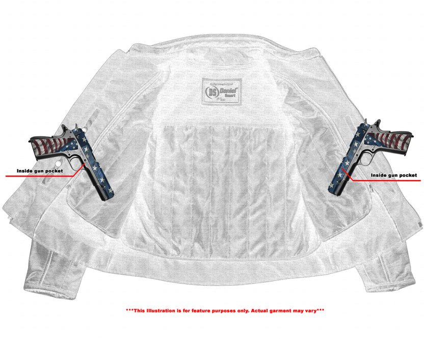 DS850 Women's Classic Plain Side Fitted MC Style Jacket